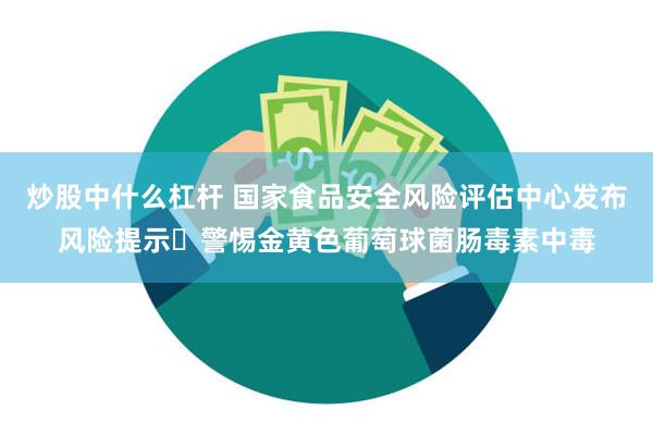 炒股中什么杠杆 国家食品安全风险评估中心发布风险提示 警惕金黄色葡萄球菌肠毒素中毒